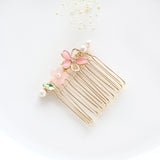 Cherry Blossom Sakura Mini French Side Comb