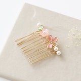 Cherry Blossom Sakura Mini French Side Comb