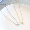 Silver Ribbon Motif Necklace