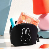 Miffy Zipper Pouch - NUU-Oval Dick Bruna (Black) - Japan P+G DESIGN