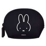 Miffy Zipper Pouch - NUU-Oval Dick Bruna (Black) - Japan P+G DESIGN