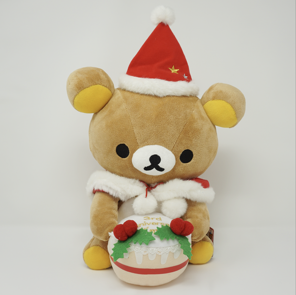 2006 3rd Anniversary Big Rilakkuma with Christmas Cake Plush - Christmas Rilakkuma Store Limited