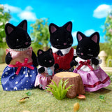 Midnight Cat Family - Calico Critters