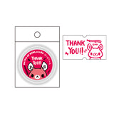 Matagi no Momiji-chan Roll Stickers - "THANK YOU"