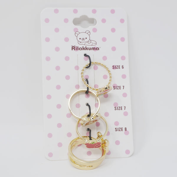 2021 Rilakkuma Bunny Ring Set - San-X