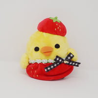 2014 Kiiroitori Paris Strawberry Theme Plush - Rilakkuma Store Limited Paris Strawberry Theme - San-X