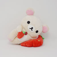 2018 Korilakkuma with Strawberry Cushion - 15th Anniversary Rilakkuma Town Limited
