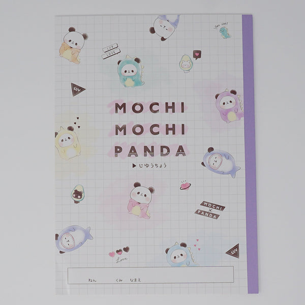 Mochi Mochi Panda Kigurumi Onesie B5 Notebook - Kamio Japan
