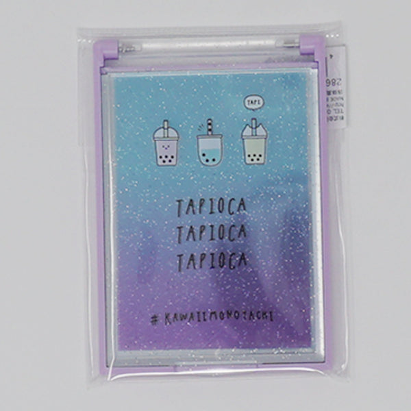 Thin Folding Card Mirror - Tapioca - Kamio Japan