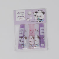 SET Memo, Sticker Flakes, Pencil Caps, Eraser & Folder Mochi Mochi Panda- Kamio Japan