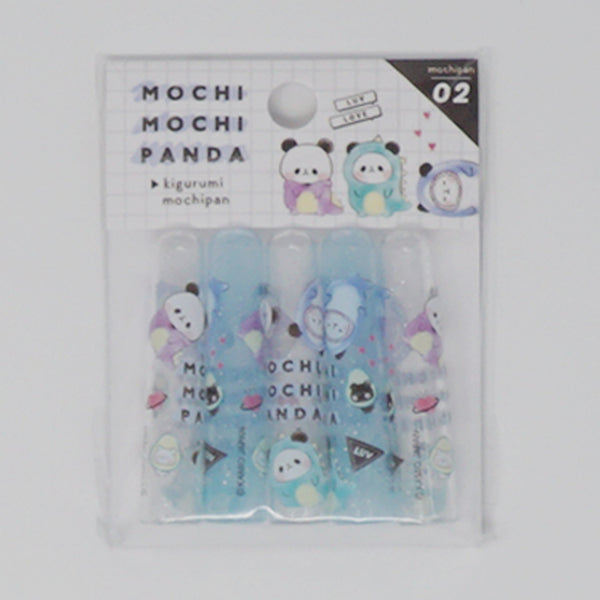 Mochi Mochi Panda Teal Pencil Caps - Kamio Japan