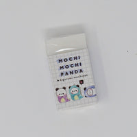 SET Memo, Sticker Flakes, Pencil Caps, Eraser & Folder Mochi Mochi Panda- Kamio Japan