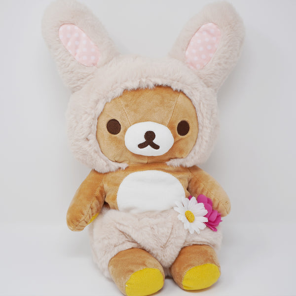 (No Tags) 2019 Rilakkuma Bunny Medium Plush - Rilakkuma Bunny Theme Store Limited - San-X
