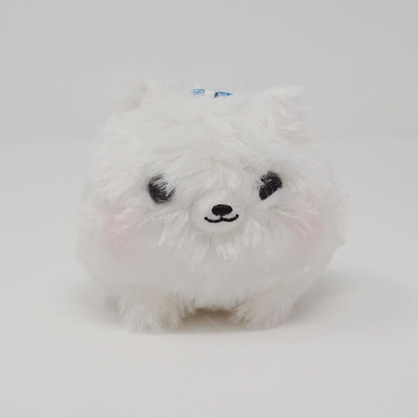 White Pomeranian Plush Keychain Amuse