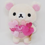2015 Korilakkuma Holding Hearts Plush Valentine's Keychain - Rilakkuma Store Limited Heartful Rilakkuma - San-X
