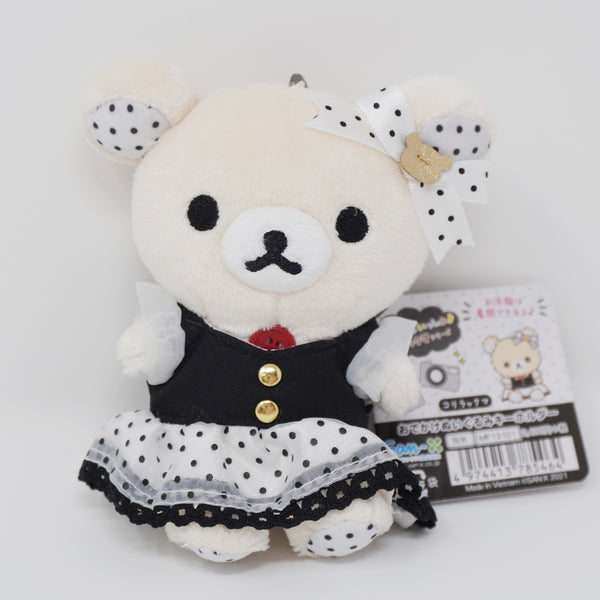 2021 Korilakkuma Polka Dot Dress Plush Keychain - Always with Rilakkuma Theme - San-X