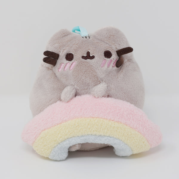 Pusheen Rainbow Plush Keychain