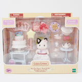 Party Time Playset - Tuxedo Cat Girl Birthday - Calico Critters