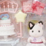 Party Time Playset - Tuxedo Cat Girl Birthday - Calico Critters