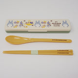 Chopsticks & Spoon with Case - Foraging Design - My Neighbor Totoro
