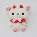 2017 Korilakkuma Red Strawberry Pattern Sitting Plush - Rilakkuma Store Limited