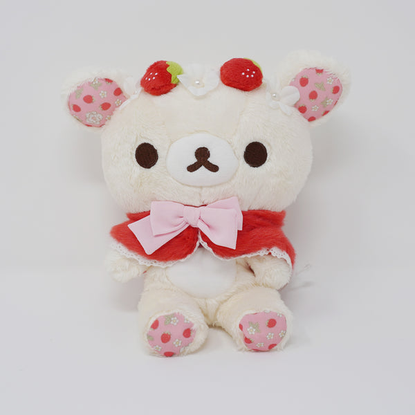2017 Korilakkuma Red Strawberry Pattern Sitting Plush - Rilakkuma Store Limited