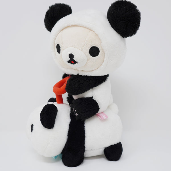 (No Tag) 2015 Korilakkuma Riding Panda Plush - Panda de Goron Rilakkuma Store Limited - San-X
