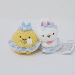 2021 Aji Fry no Shippo & White Little Rabbit Tenori Plush Set - Sumikkogurashi Collection Bunny