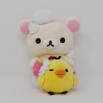 2012 Korilakkuma with Kiiroitori Plush - Heart Bath Time - Rilakkuma