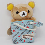 2012 Rilakkuma in Blue Zipper Tote Plush - Rilakkuma Store Tokyo Station 3rd Anniversary