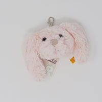 Fuzzy Pink Tilda Bunny Rabbit - Steiff Soft Cuddly Friends Pendant - Plush Keychain