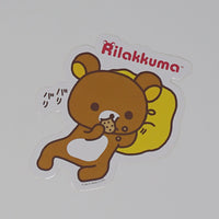 Rilakkuma Eating Cookies Licensed Sticker - San-X - Stationery