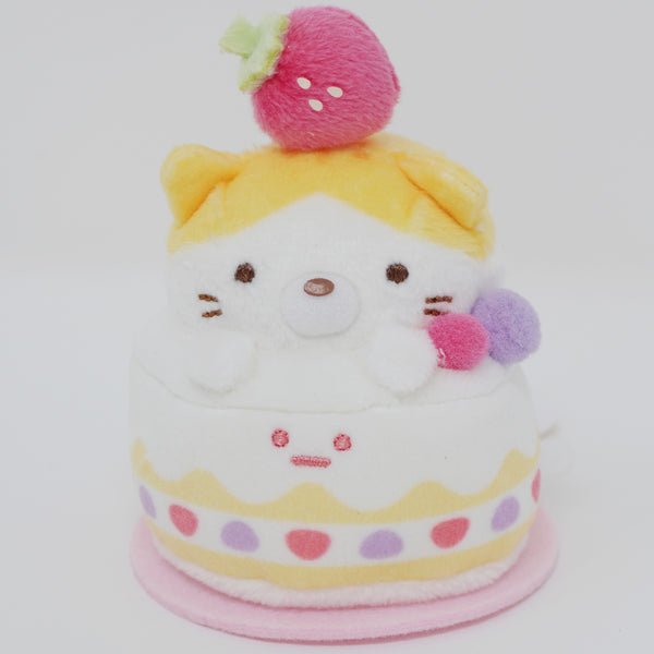 2021 Neko Sibling Tora in Cake Tenori Plush - Sumikkogurashi Collection Sweet Shop Theme - San-X