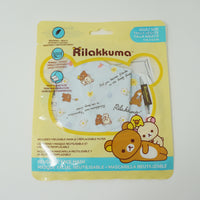 Korilakkuma Meets Chairoikoguma Honey Forest Flowers Blue Face Mask - Rilakkuma San-X