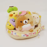 2020 Rilakkuma, Kiiroitori, Hedgehog and Kuma Bee Plush Set - Fruits Rilakkuma Theme - San-X