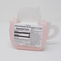 Kitty Tea Cup Design - Strawberry Flavor Tea - CHARLEY Queue Mignonne Tea Japan