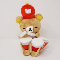 2013 Rilakkuma with Dango Timpani Drums Plush - Rilakkuma Wonderland Theme