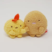 Tonkatsu and Ebi Fry Tenori Pair Holding Hands Tenori Plush - Sumikkogurashi Collection Fried Sumikko Theme 2020
