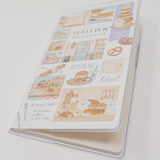 SET Yeast Ken Memo Pad, Sticker Flakes & Planner Calendar Book 2021 Cafe Design - Kamio Japan