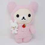(No Tags) 2010 Korilakkuma Medium Plush - Love Strawberries Korilakkuma Bunny - Rilakkuma - San-X