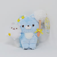 2022 Blue Wolf Plush Keychain - Hamster Rilakkuma Theme - San-X