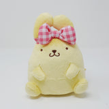 2021 Gingham Pink Bow Pom Pom Purin Prize Plush - Sanrio Furyu