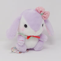 Sumire-chan Purple Strawberry Design Pote Usa Loppy Plush - Amuse