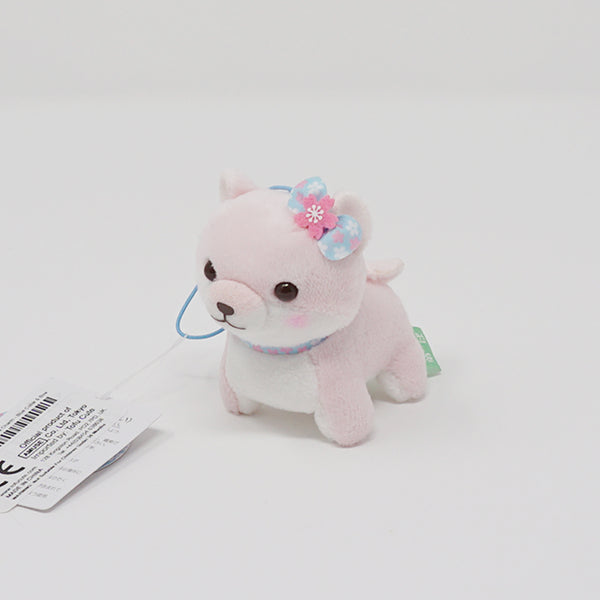 Amuse Mameshiba Plush Keychain - Sakura Color