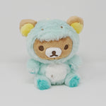 2020 Rilakkuma Blue Dino Outfit Plush - Rilakkuma Dinosaur Theme - San-X
