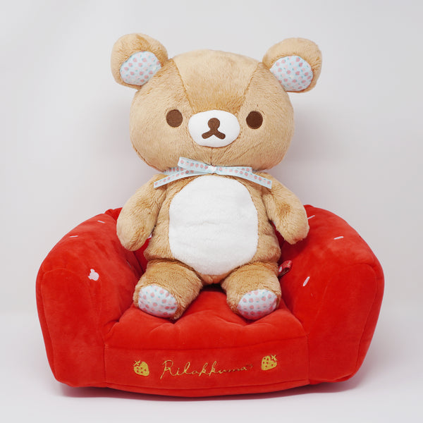2018 Rilakkuma with Strawberry Sofa Bear Plush Set- 15th Anniversary Rilakkuma Net Shop Limited