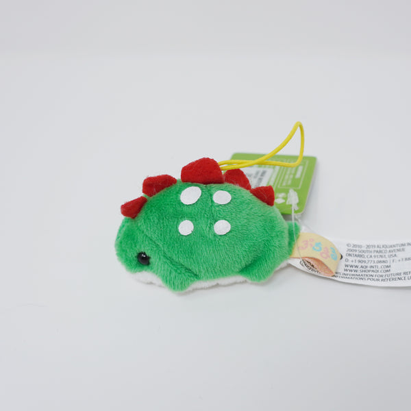 2019 Green Dino Stegosaurus Puchimaru Mini Plush Keychain - Amuse