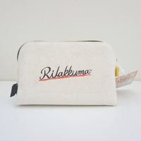 back of zipper pouch with rilakkuma 