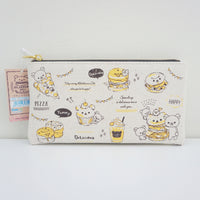 rilakkuma deli flat zipper pouch front
