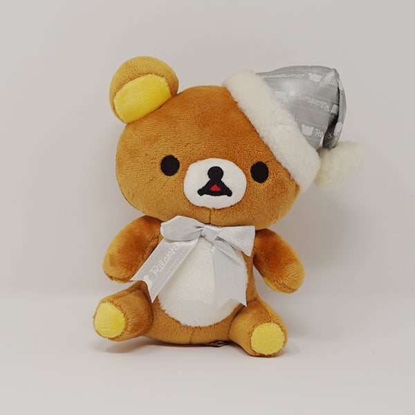 2009 Rilakkuma with Silver Christmas Outfit Prize Toy Plush - Luxury Christmas Theme - San-X